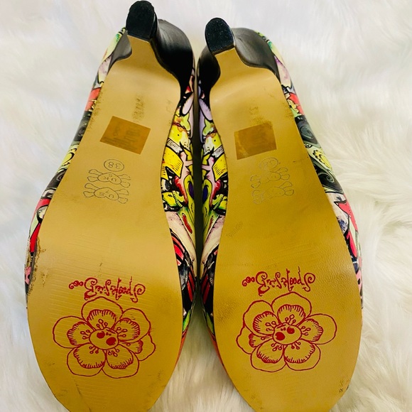 Iron Fist Cool Ghoul Platform Heels, Size: 7 - Picture 2 of 3